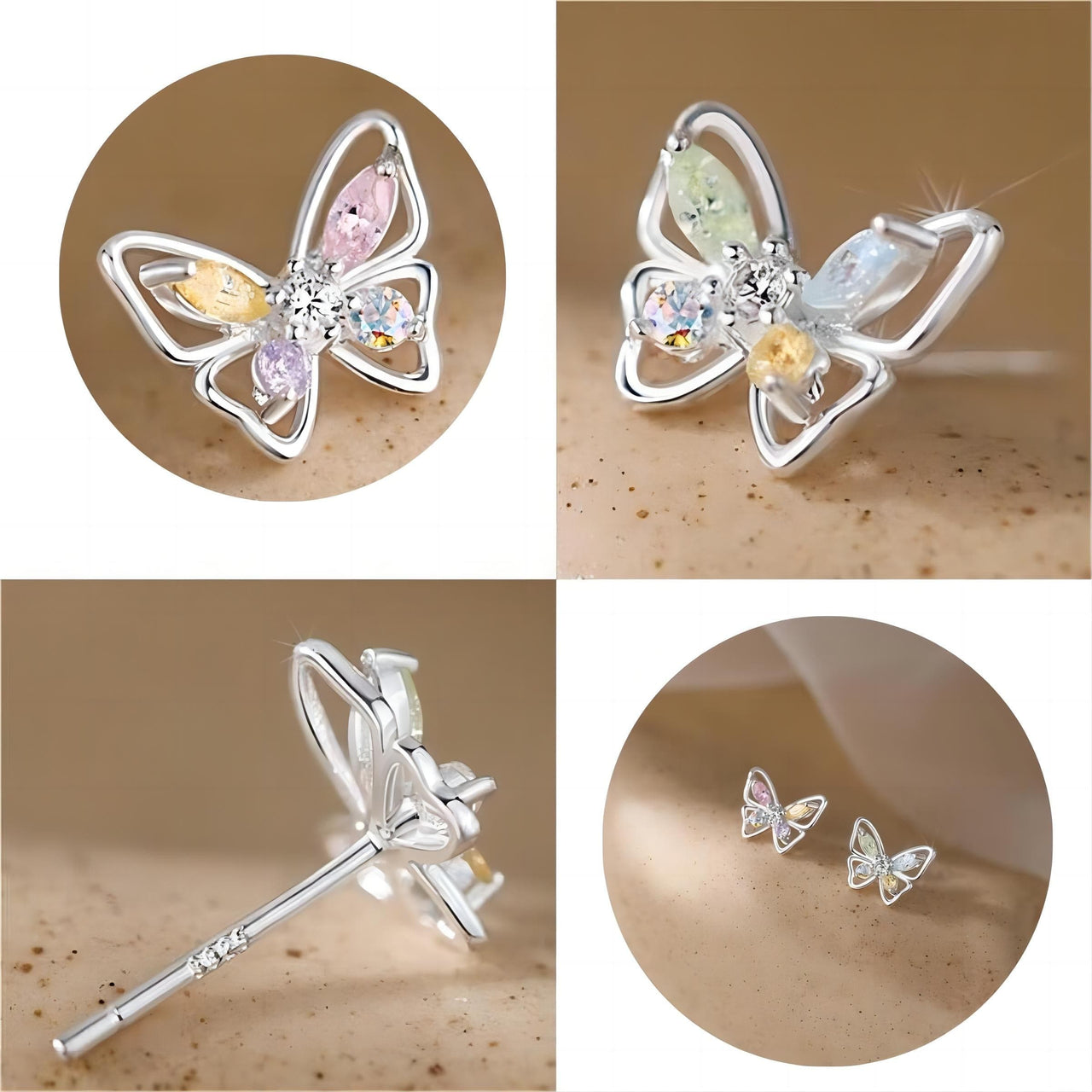 Butterfly Earrings | Sterling Silver | Kabana